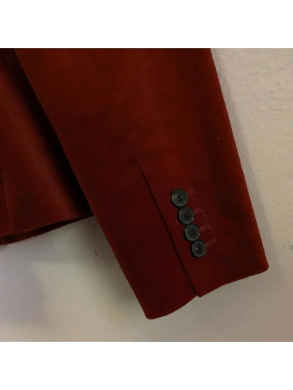 Talbots Rust Velvet Blazer Fitted 70s Inspired Jacket Dark Academia M